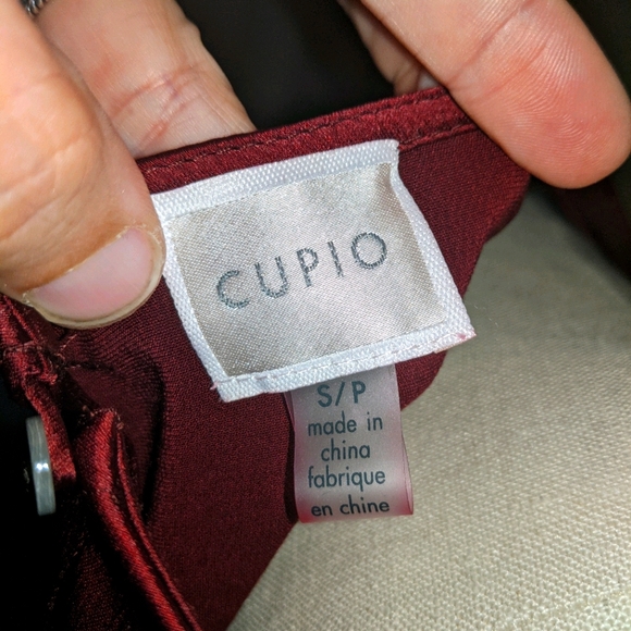 Burgundy bell sleeve dress - Picture 4 of 4